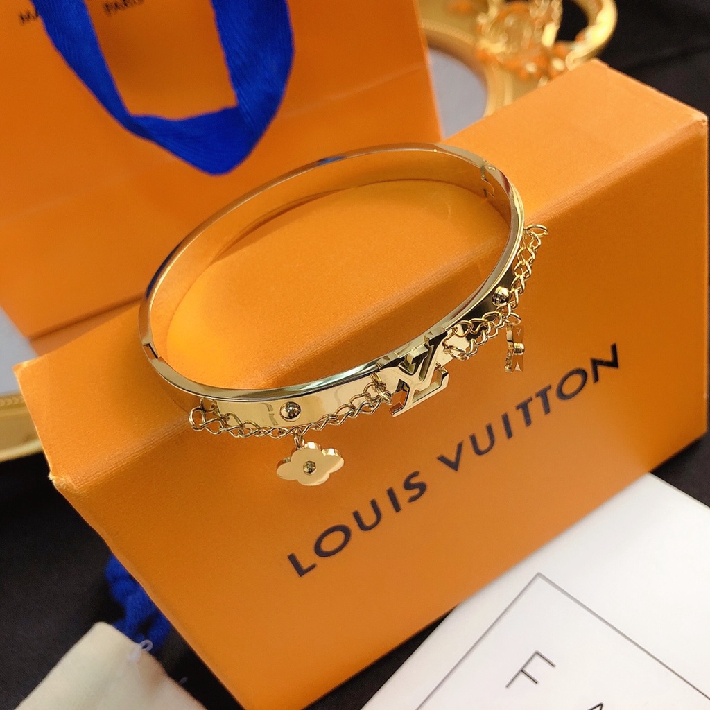 LV Louis Vuitton Pulsera Delicada Joyería Regalo De Lujo Hombre Mujer S190  LAFH