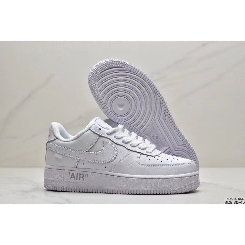 Louis Vuitton X Nike Air Force 1 All White Zapatos Deportivos z718