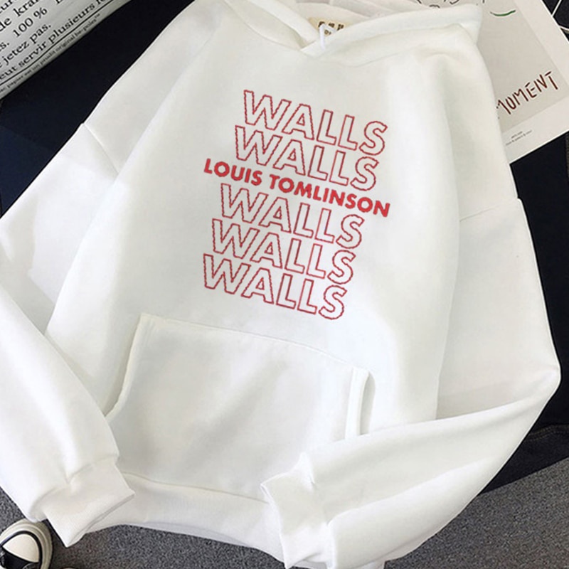 Louis Tomlinson Walls Sudadera Con Capucha Merch Letra Grafica Ropa