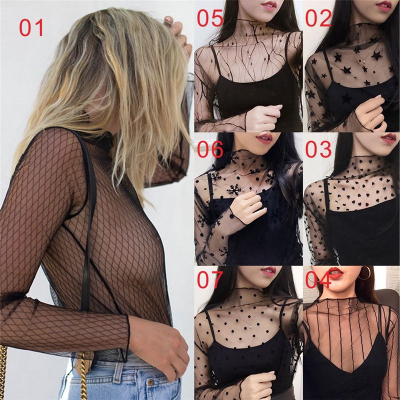 blusa transparentes Shopee M xico