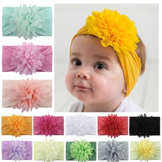 Comprar Diadema de flores para niña con gorro, turbante de algodón suave  para niño, diademas para niña, accesorios para el cabello para bebé