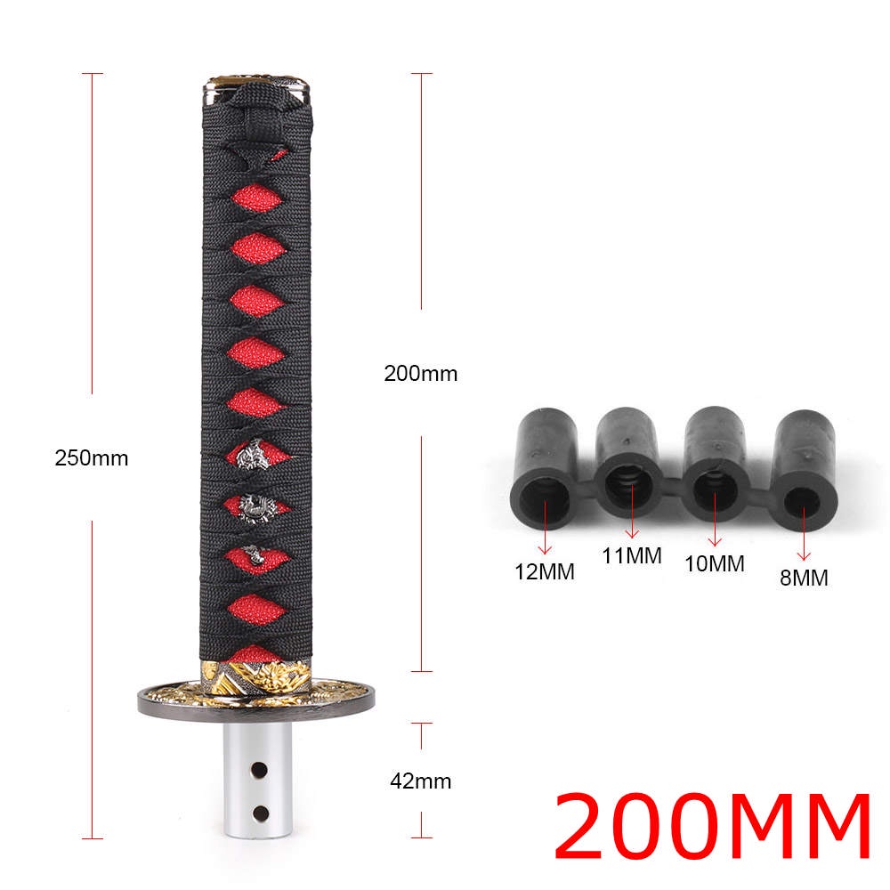 Pomo Universal Jdm Samurai Espada De Cambio 152026 Cm 4 Adaptadores Adecuados Para Todos Los 5694