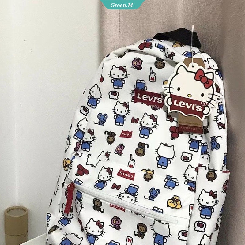 Mochila De Dibujos Animados Hello Kitty Kawaii Sanrio Lady Bag