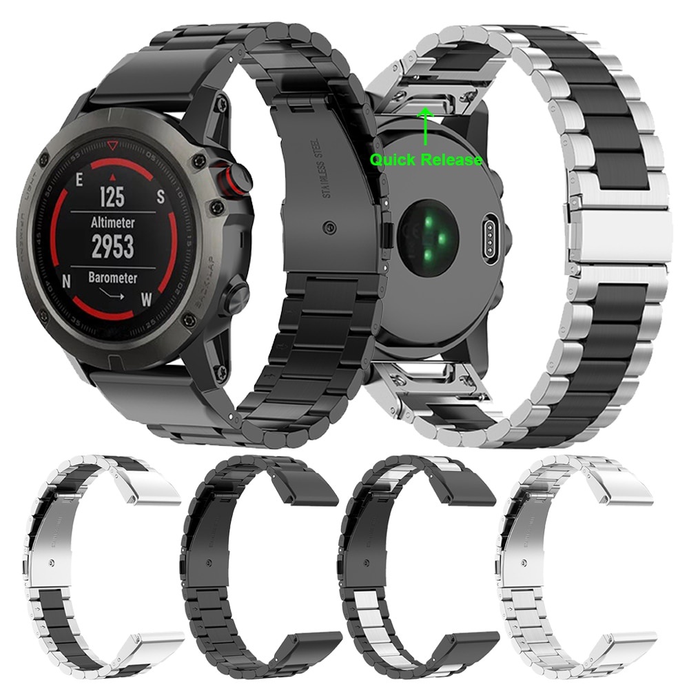 Para Correa De Reloj De Metal Garmin Fenix 5x