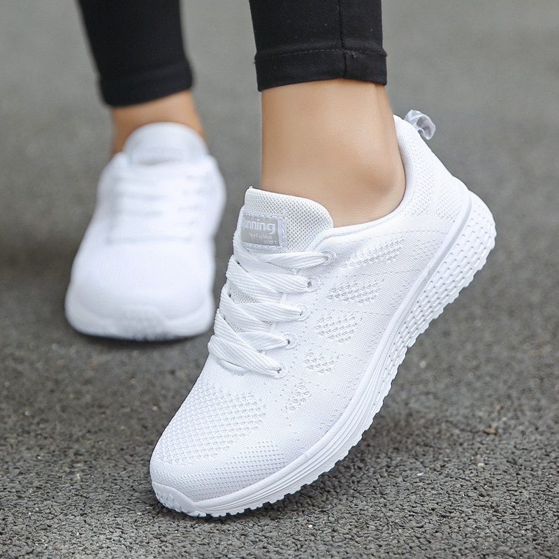 Tenis blancos best sale mujer casual