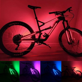 Luz Led Bicicleta Monopatin Par Juego Silicona Blanca + Roja