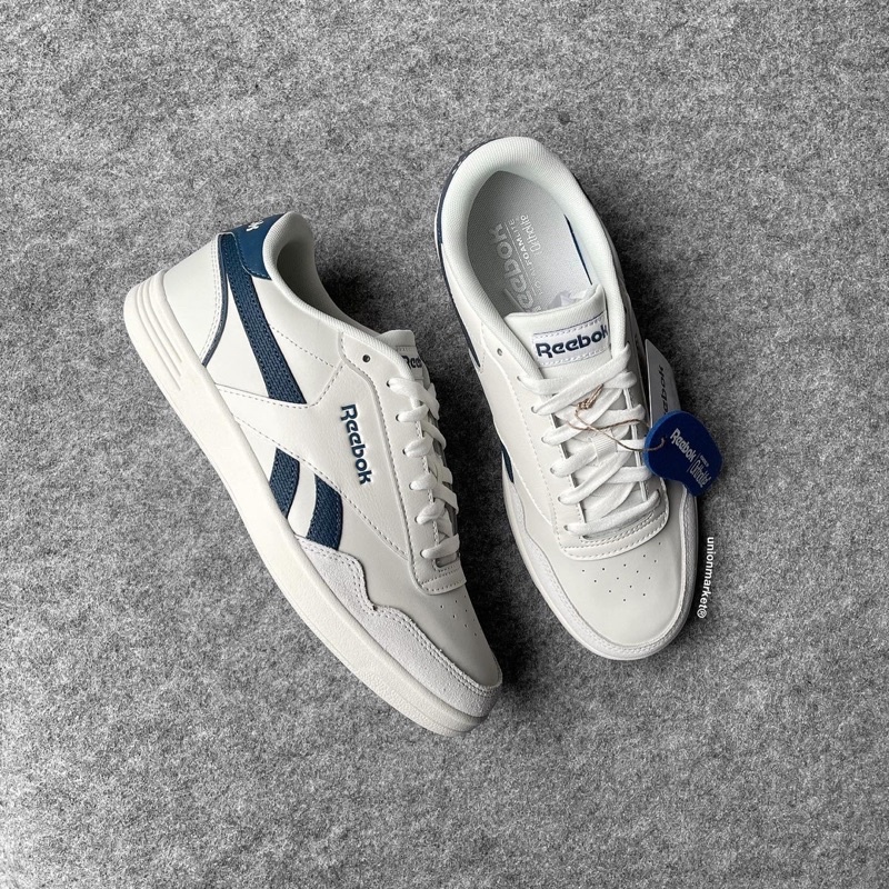 Tenis reebok discount blancos con azul