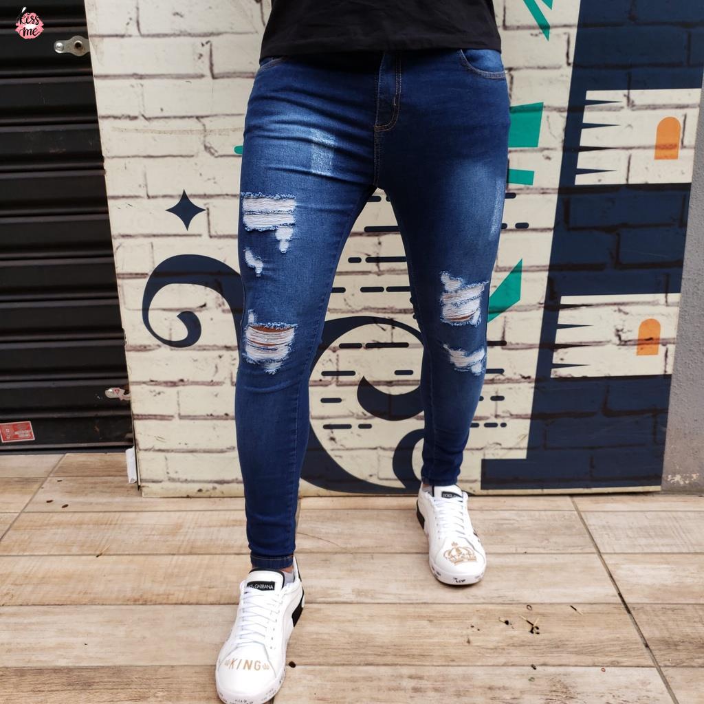 BR Jeans Skinny Slim Con Lycra Elastano 38 A 48 | Shopee México