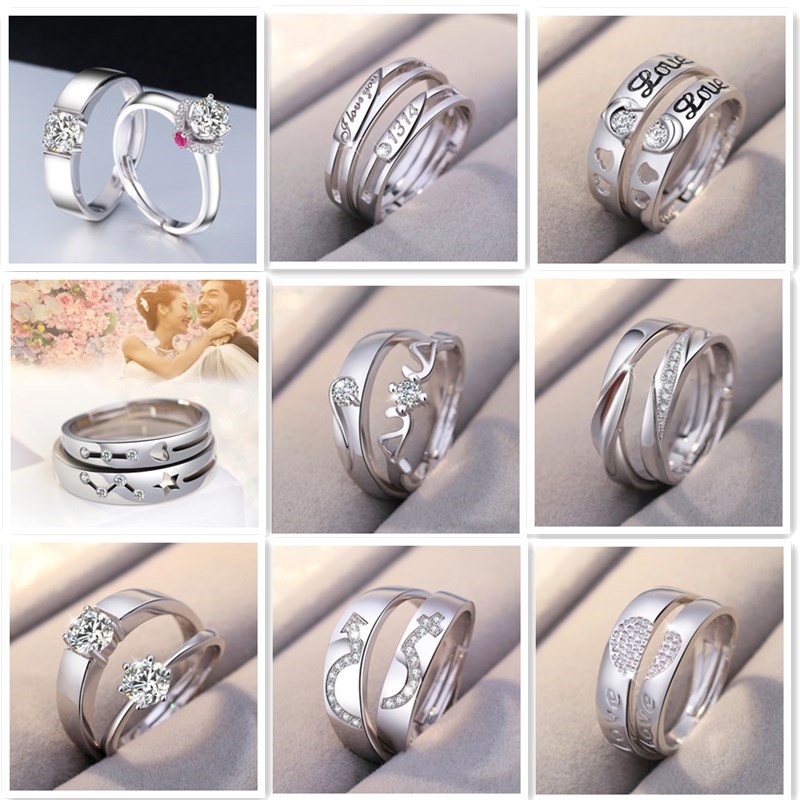 Anillos de plata para parejas sale