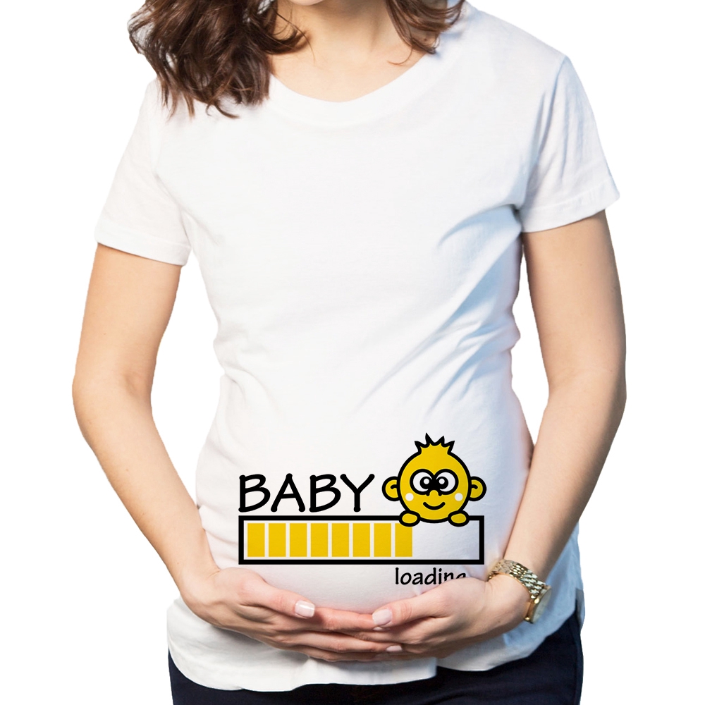 Camisas para embarazadas best sale con dibujos de bebes
