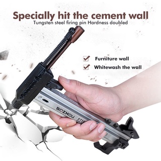 Pistola de grapas para tapicería, pistola de grapas resistente con 200  grapas de 1/4 de pulgada, engrapadora de pared, grapadora de madera,  pistola de