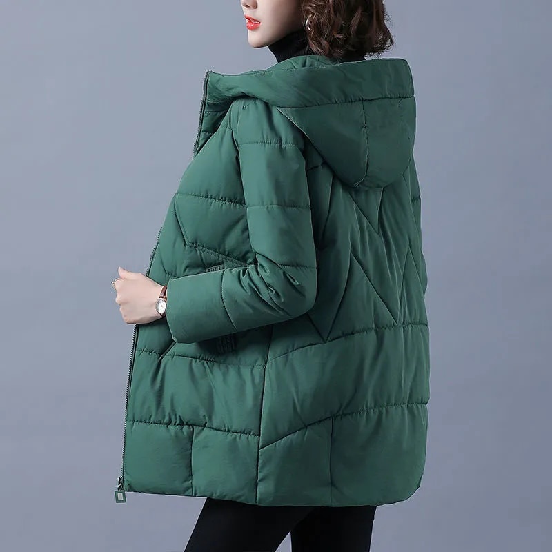 2022 Nuevas Mujeres Caliente Largo Invierno Chamarra parkas Mujer Espesar  Acolchado Algodón parka Con Capucha outlear M-4XL