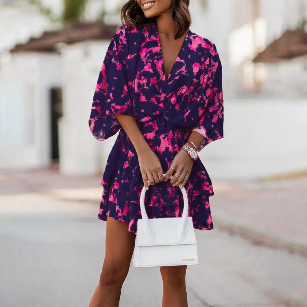 Vestido De Verano Zeagoo Casual Para Mujer, Vacaciones En La Playa, XL