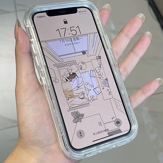 Carcasa híbrida brillante invisible para Apple iPhone 12 mini, Transparente  - The Kase