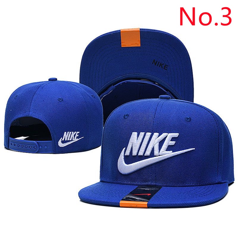 20 Estilo Nike Gorra Hombres Y Mujeres Hip hop Ajustable Ala Plana De Deportes Al Aire Libre Sombrero Elastico