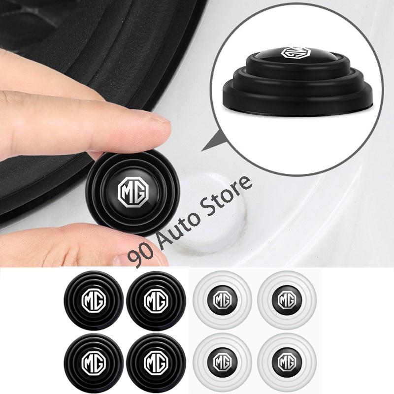 4pcs Modified Car Door Shock Absorber Auto Hood Trunk Thickening Silent  Rubber Gasket Shockproof Cushion Sticker for MG ZS HS MG3 MG5