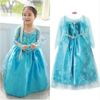 Vestido De Princesa Anna Elsa Para Niñas Ropa Para Niños Vestido De Fiesta  Niñas