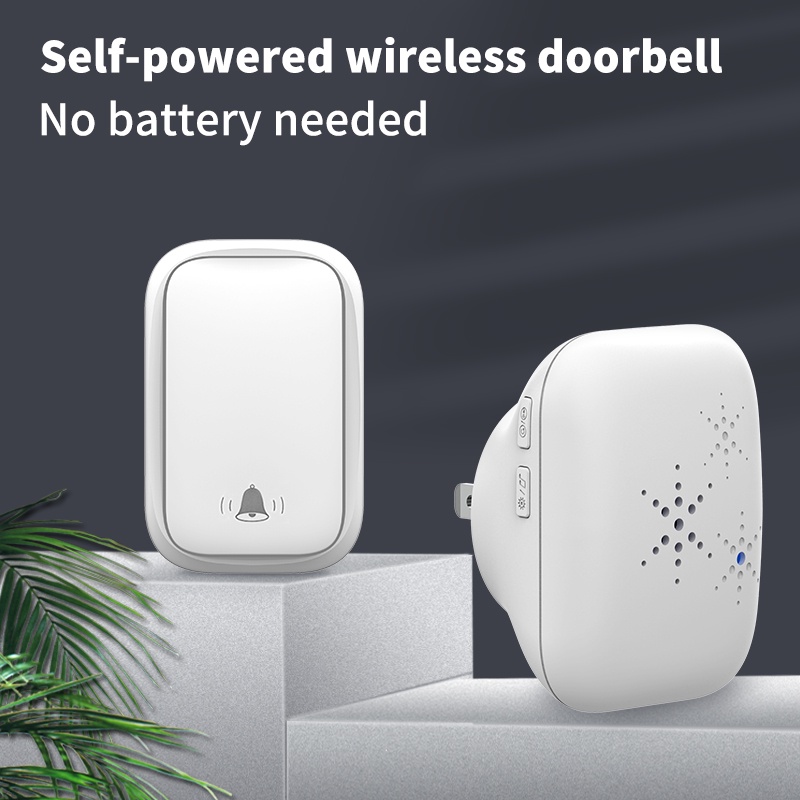 Timbre Inalámbrico Con Enchufe Europeo, Resistente Al Agua, Inteligente IP68, Para El Hogar, Con 38 Melodías Y Control De Volumen De 4 Niveles
