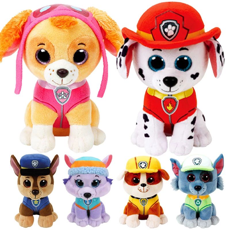 Paw Patrol Muñeca De Peluche Flexible Expen Chase Escombros Zuma Skye  Patrulla Canina/Plush Juguete Para Niños