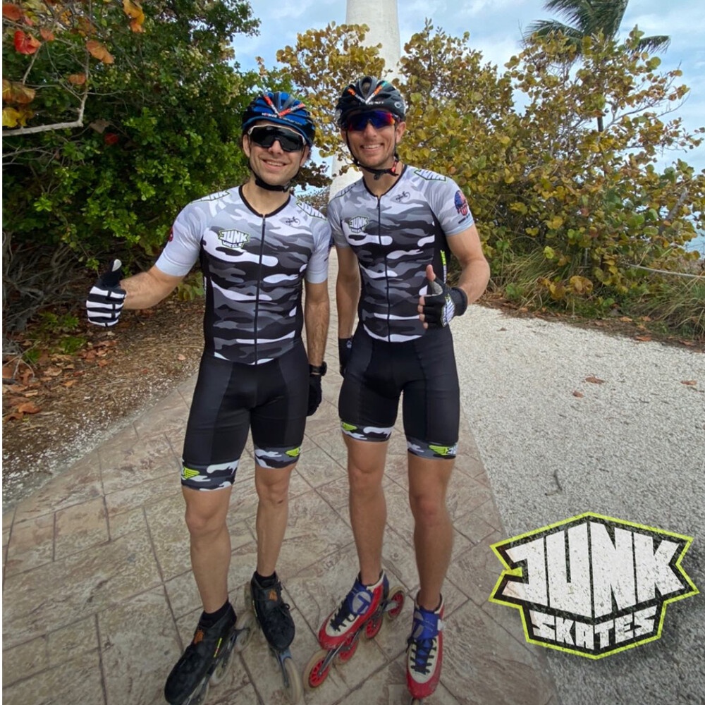 Patines Basura Hombres Triatlón Correr Patinaje Traje En Línea