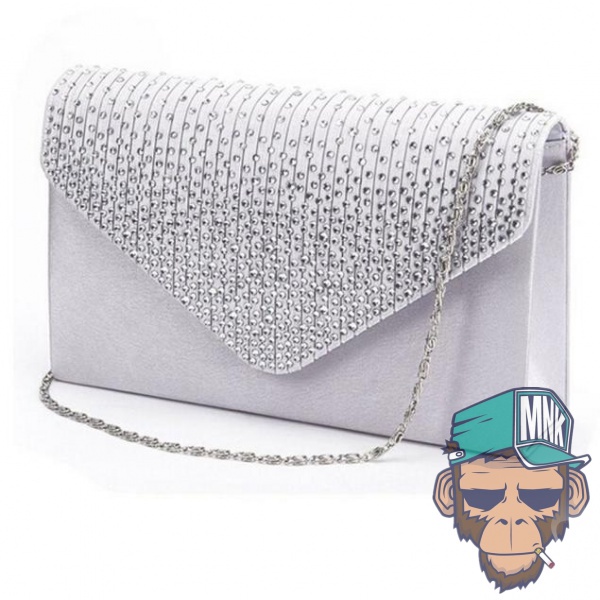 Las Se oras De Sat n Embragues De Noche Bolsas De Cristal Bling