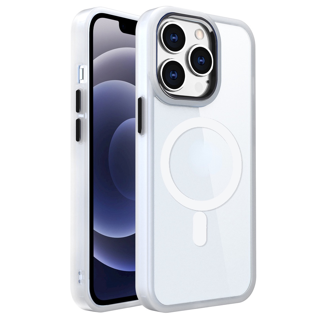Cool Carcasa Magnética Transparente para iPhone 12 Pro Max