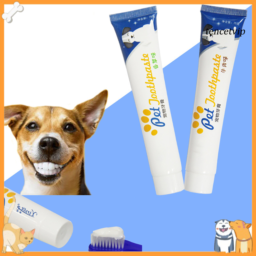 [vip] pasta de dientes comestible para perro/cachorro/gato/cuidado de