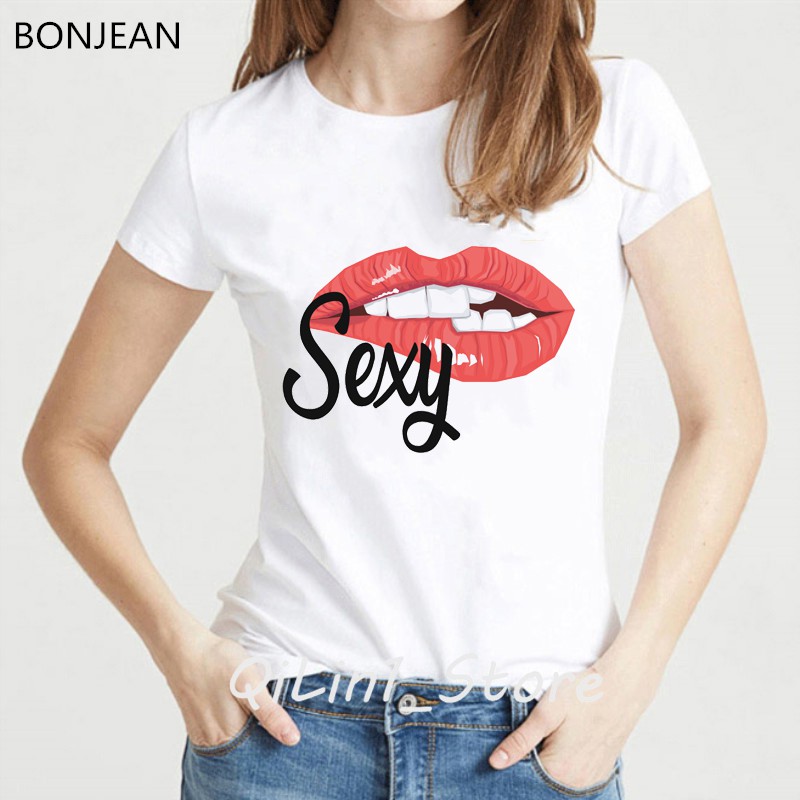 Blusa de best sale labios rojos