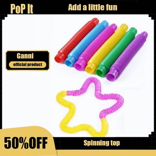 Juguetes pop tube para niños y adultos, pop tubos multicolores