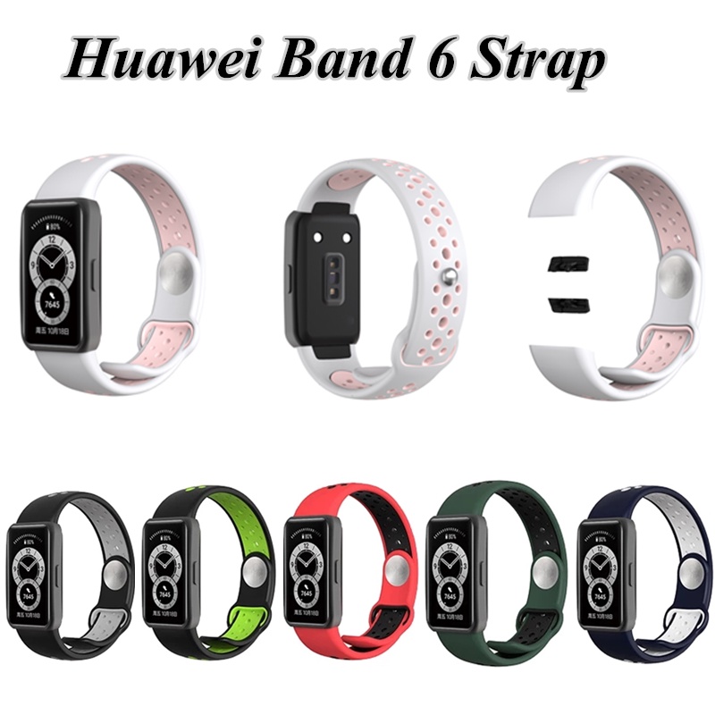 Correa silicona Huawei Band 6 (blanca) 