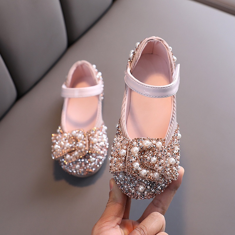 Zapatos Para Niños Perla Diamantes De Imitación Brillante Princesa De Bebé  Niñas Fiesta Y Boda