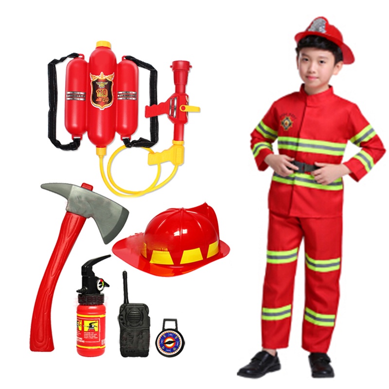 Casco de disfraz de bombero para niños, Mode de Mujer