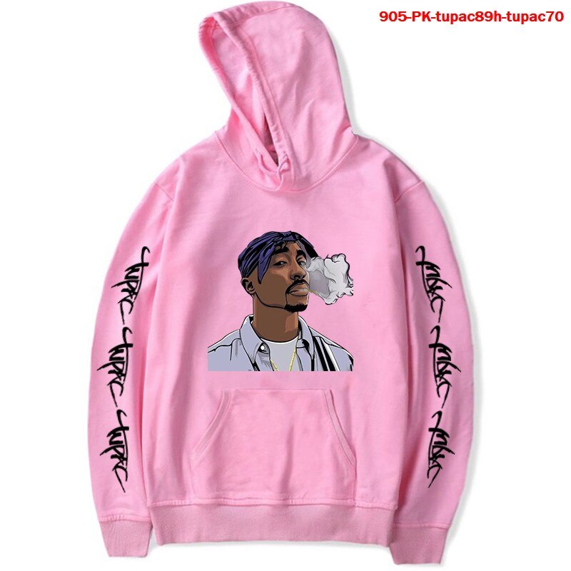 Tupac Hip Hop Ropa De Hombre Harajuku 2Pac Con Capucha Estetica Sudadera Shopee Mexico