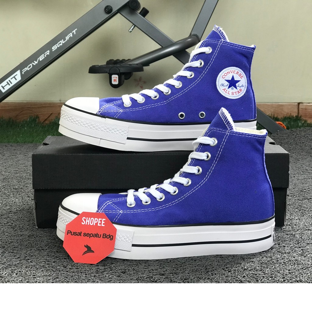 Converse best sale azul plataforma