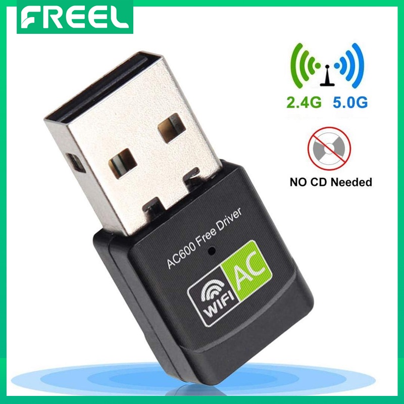 Comprar Adaptador WiFi USB inalámbrico Dongle wi-fi de 600Mbps, tarjeta de  red para PC, wifi de doble banda, adaptador de 5 Ghz, receptor Lan USB  Ethernet