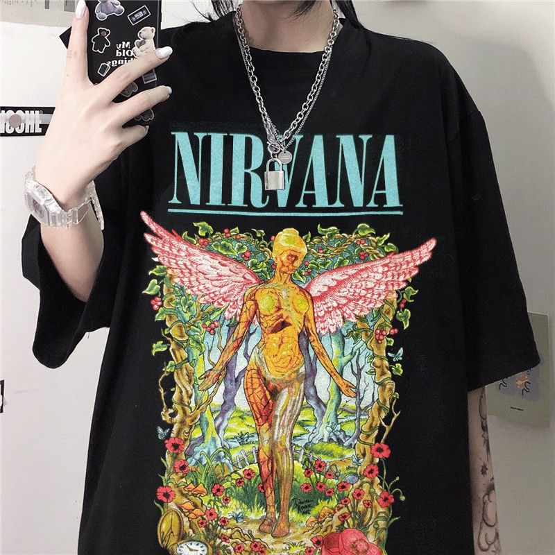 Playera best sale nirvana mujer