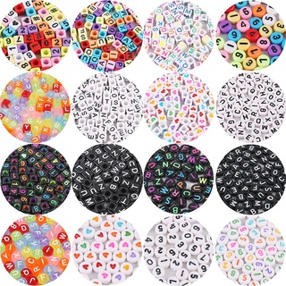 150 piezas letra mate de colores DIY abalorios para bisuteria pulseras  collares, Moda de Mujer