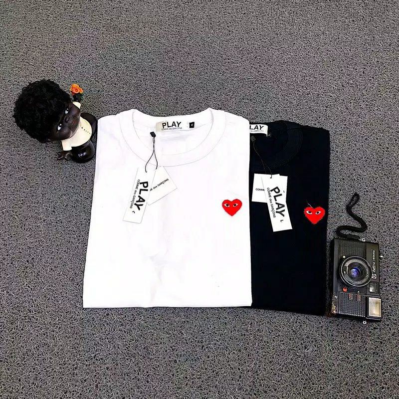 Camiseta CDG COMME DES GARCONS LOGO Hombres Mujeres Peinado 30S