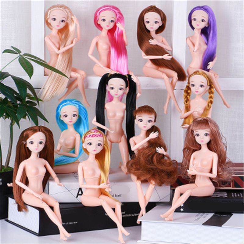 30cm 11 articulaciones barbie muneca cuerpo maquillaje 3d ojos princesa bebe nina munecas juguetes Shopee Mexico