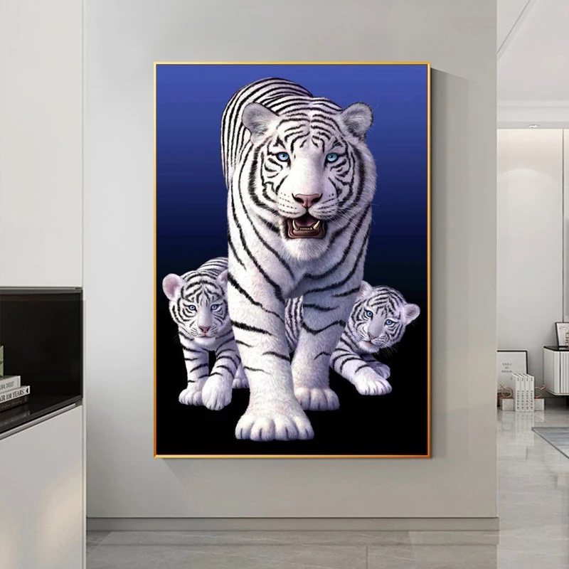 pinturas de tigre blanco