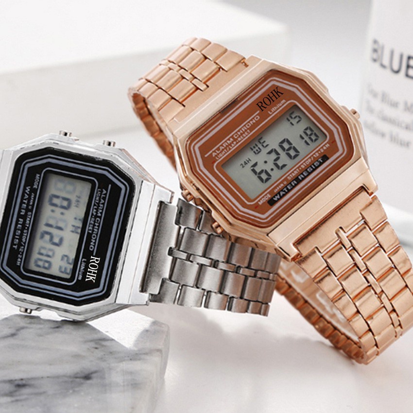 Reloj digital clásico mujer Casio LA670WA-7 plateado resistente al agua