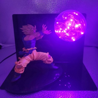 Anime Dragon Ball Led Lámpara De Mesa Con Luz Hecha A Mano/Goku Juguete