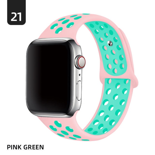 Pink and green apple watch band outlet