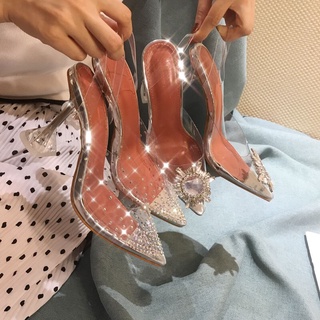 sentar Examinar detenidamente triunfante zapatos transparentes tacón | Shopee México