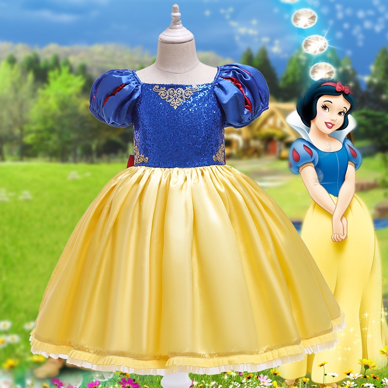 Vestido de blanca nieves para niña de best sale 2 años