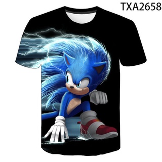 Nueva camiseta de Sonic the hedgehog camiseta para ni os