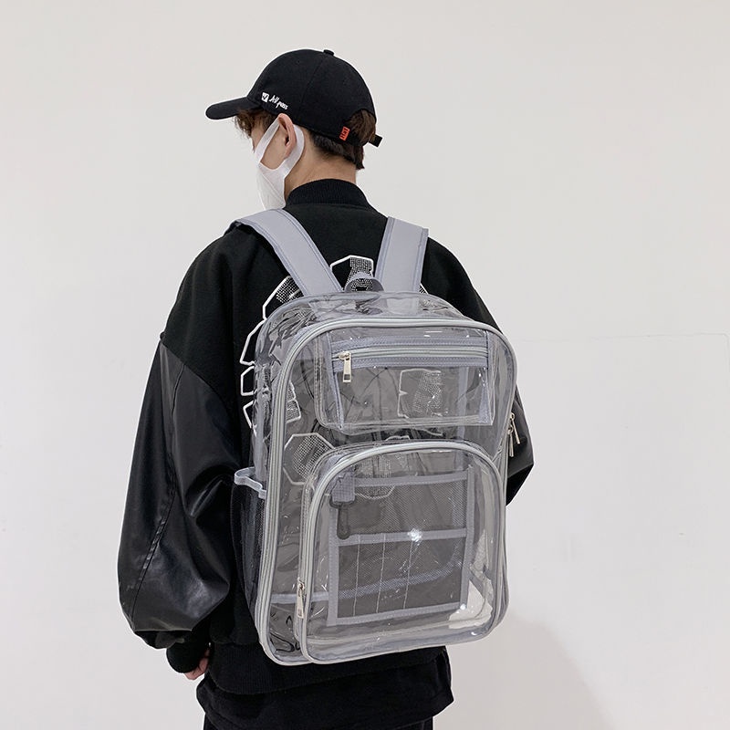 Mochila transparente para hombre new arrivals