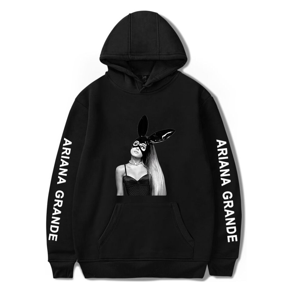 Kpop Ariana Grande Nuevas Sudaderas Con Capucha De Manga Larga Harajuku Pullovers Sueltas De Gran Tamano Shopee Mexico