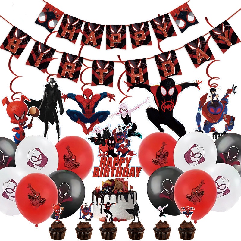13 Piezas Decoración De Superhéroes Para Cupcakes Y Pasteles – Toppers De Spider-Man Y Amigos, Reutilizables Y Fáciles De Colocar