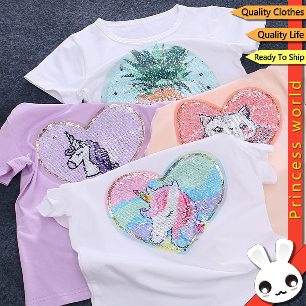 Camiseta unicornio niña lentejuelas hotsell